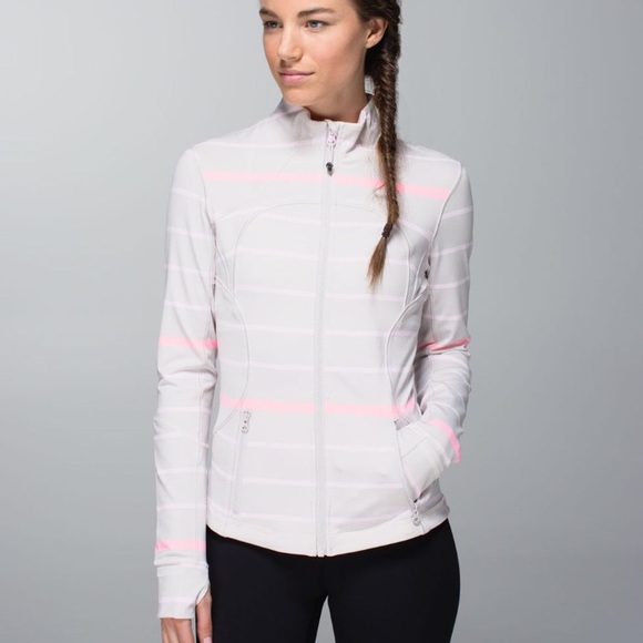 lululemon athletica Jackets & Blazers - Heathered Dune POP Stripe Forme Jacket II